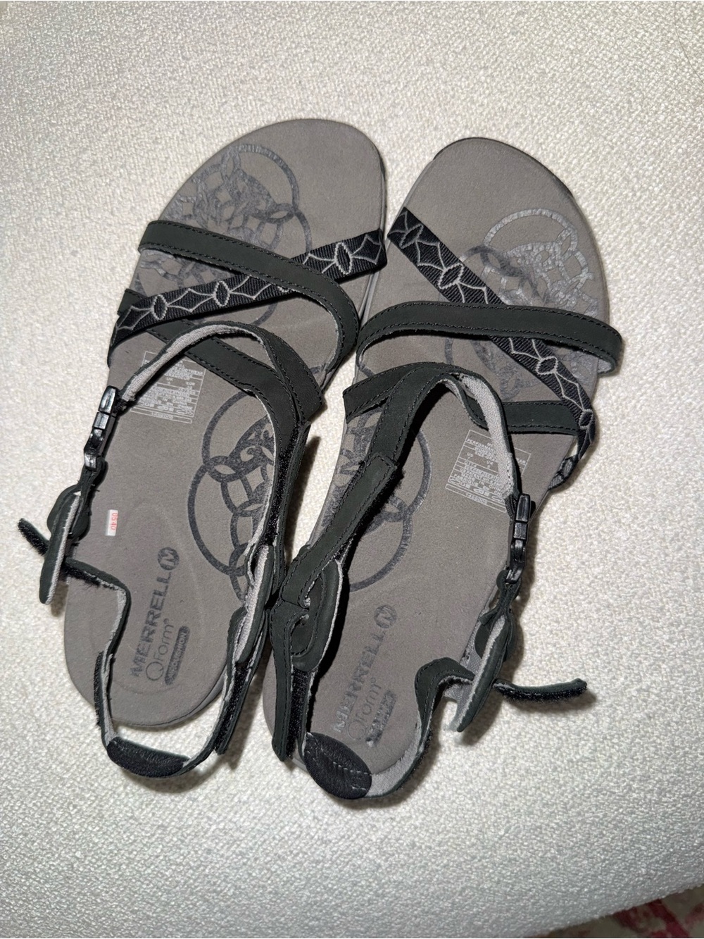 Merrell Jacarda Black and Gray Strappy Outdoor Sandals size 7 - unworn